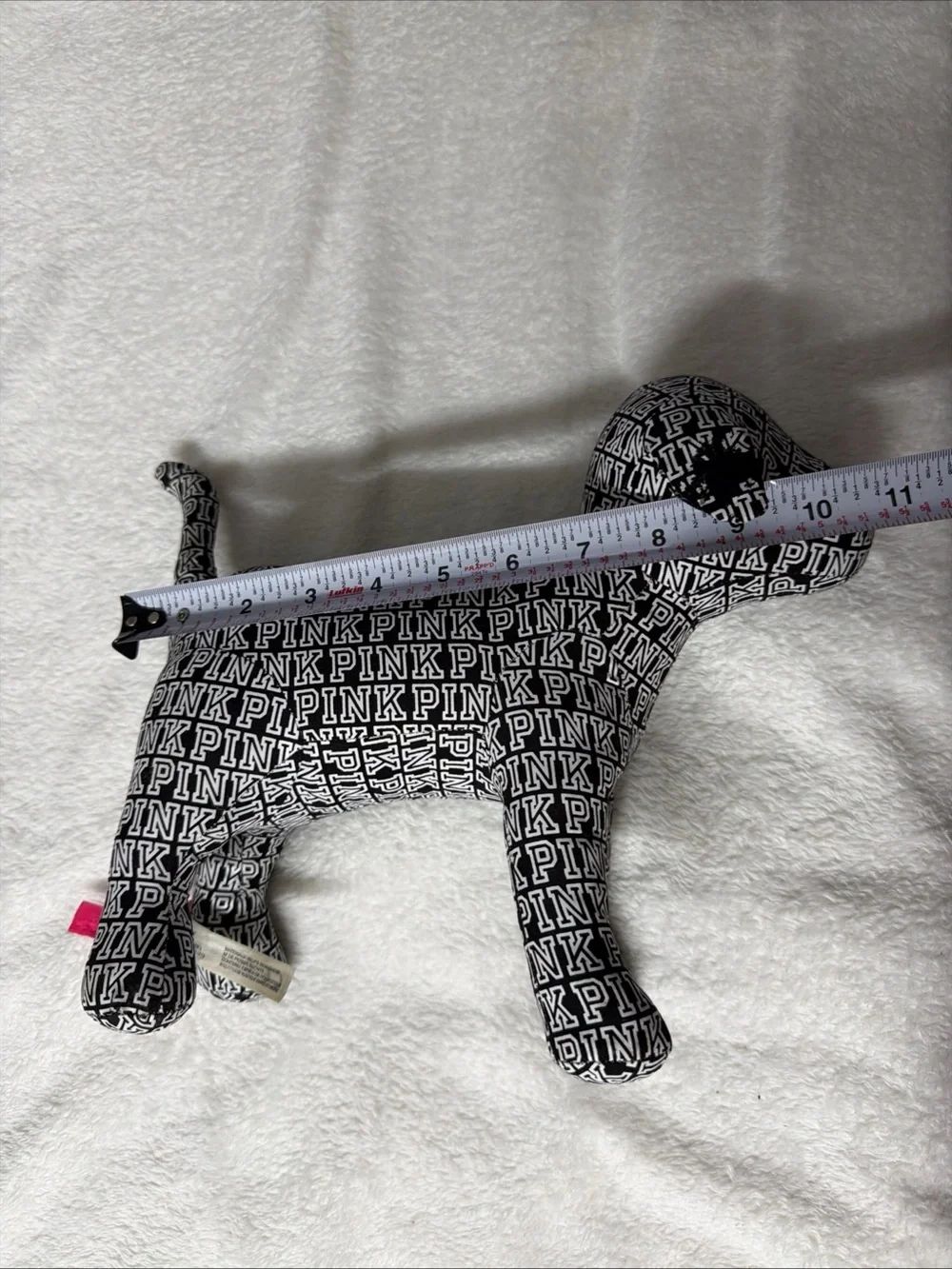 PINK Victoria's Secret Black & White Logo Dog Pillow